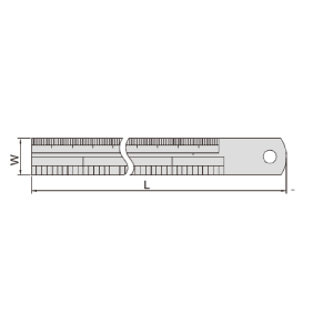 خط کش فلزی 30 سانتی اینسایز (Insize) مدل 300-7110